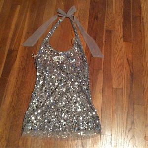 Arden B sequence sheer halter